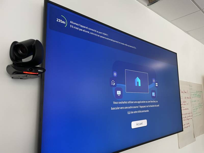  installation d'un système de visioconférence